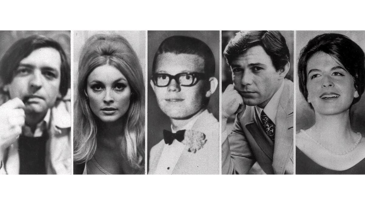 V noci 9. augusta 1969 boli v dome Romana Polanského v Benedict Canyone zavraždení (zľava): Wojciech Frykowski, Sharon Tate-ová, 18-ročný Stephen Parent, ktorý bol na návšteve u priateľa v penzióne a bol nájdený mŕtvy vo svojom aute, slávny kaderník Jay Sebring (35) a Abigail Folgerová. 