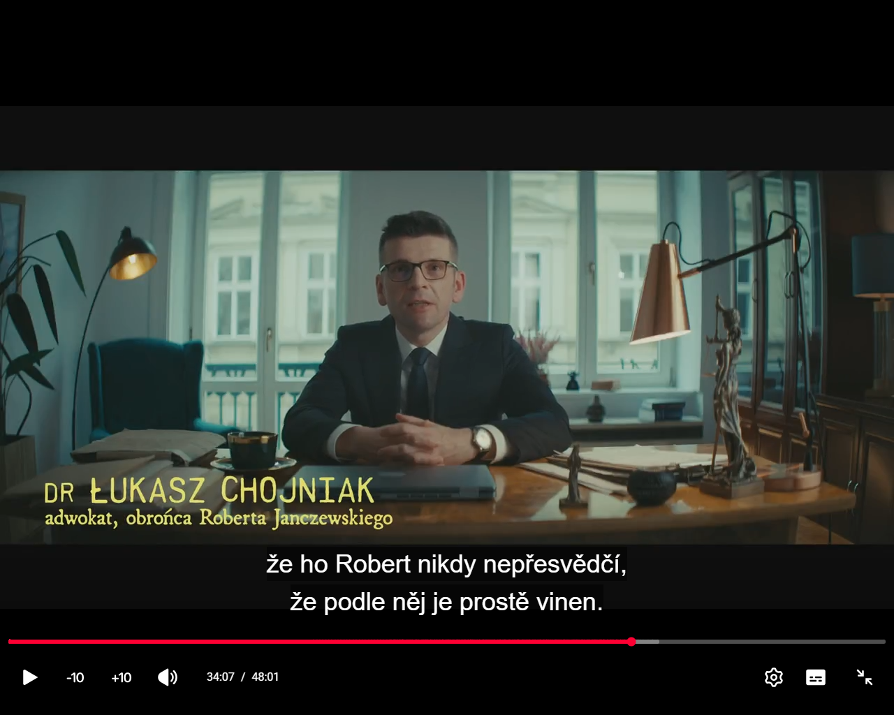 Lukasz Chojniak - advokát, ktorý obhajoval Roberta J. 